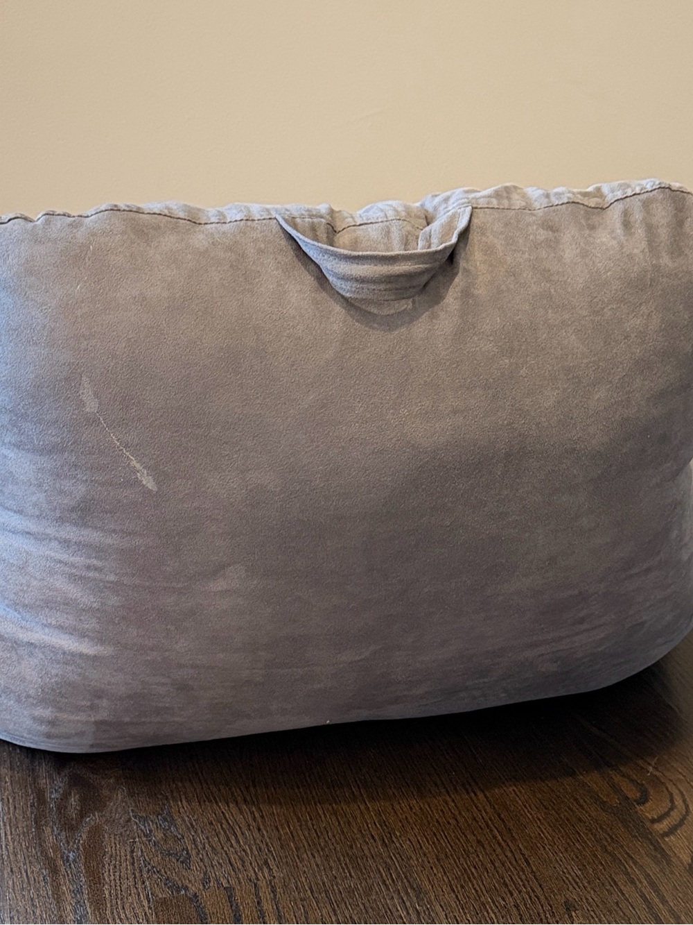 Plush Gray Reading Pillow - Picture 2 of 2
